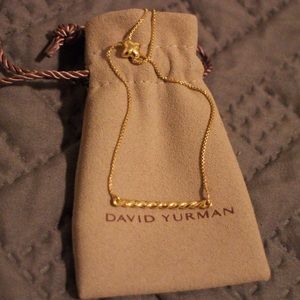 David Yurman Pavéflex Station 18K Gold Bracelet